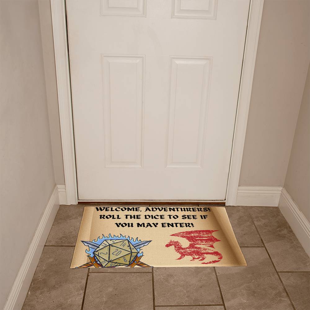 WELCOME ADVENTURERS WELCOME MAT