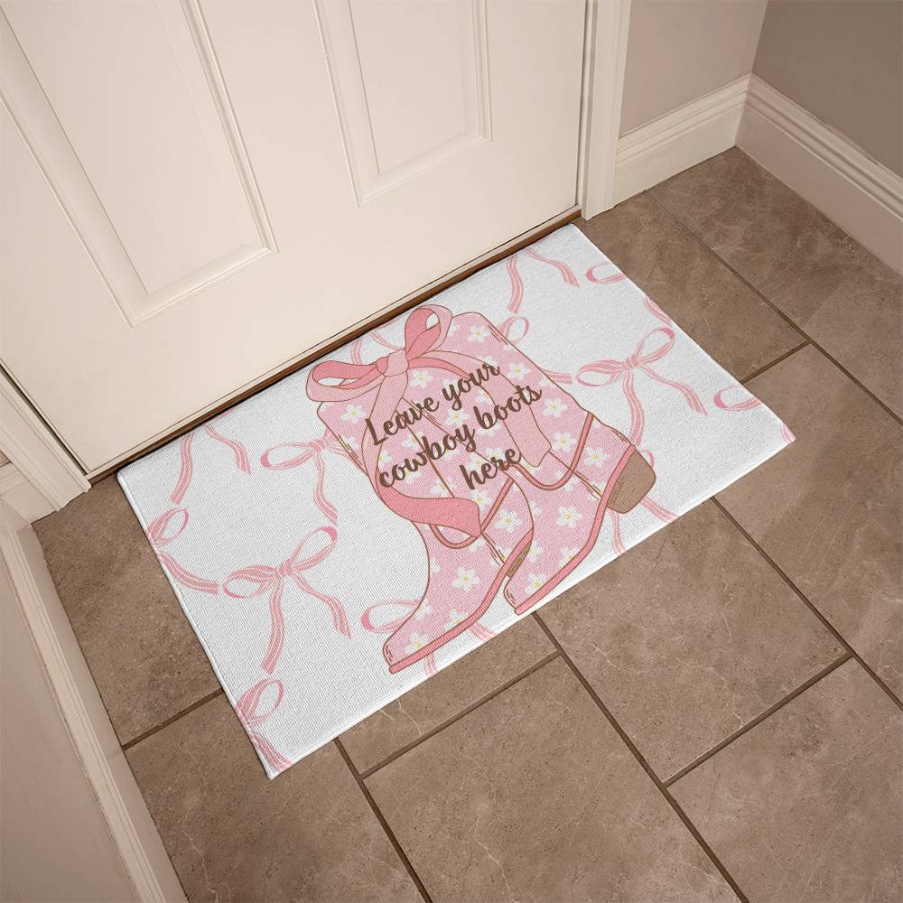 Coquette Boots Welcome Mat