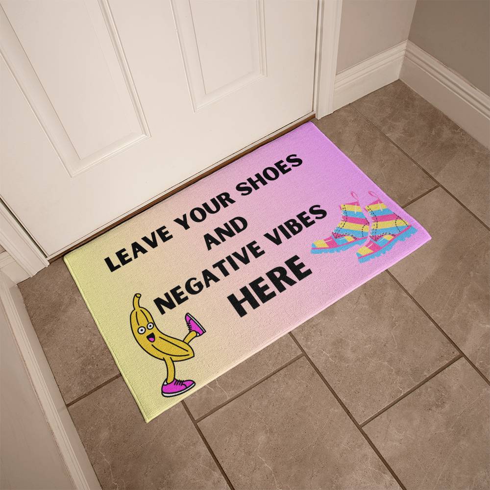 No Shoes Welcome Mat