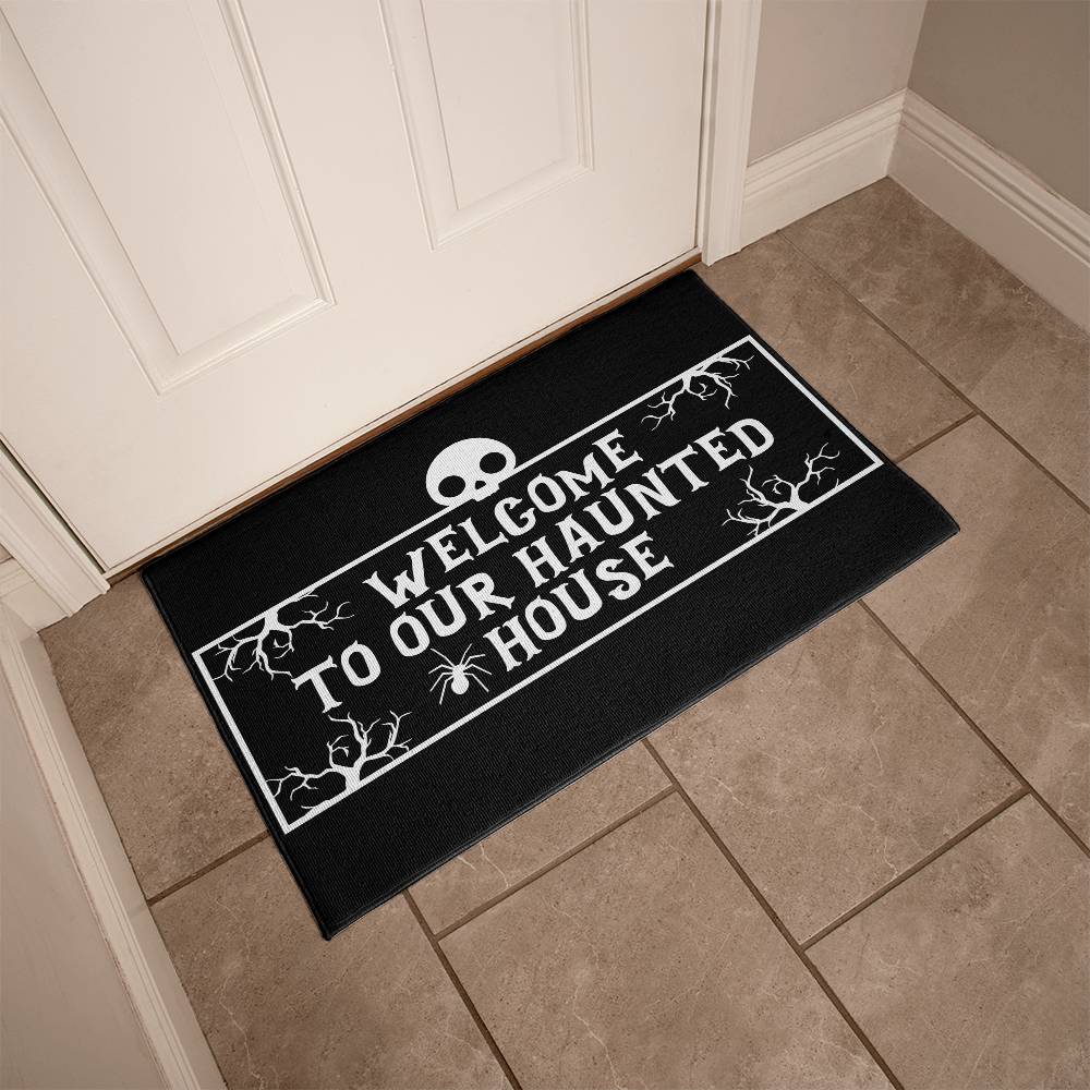 Welcome To Our Haunted House Welcome Mat