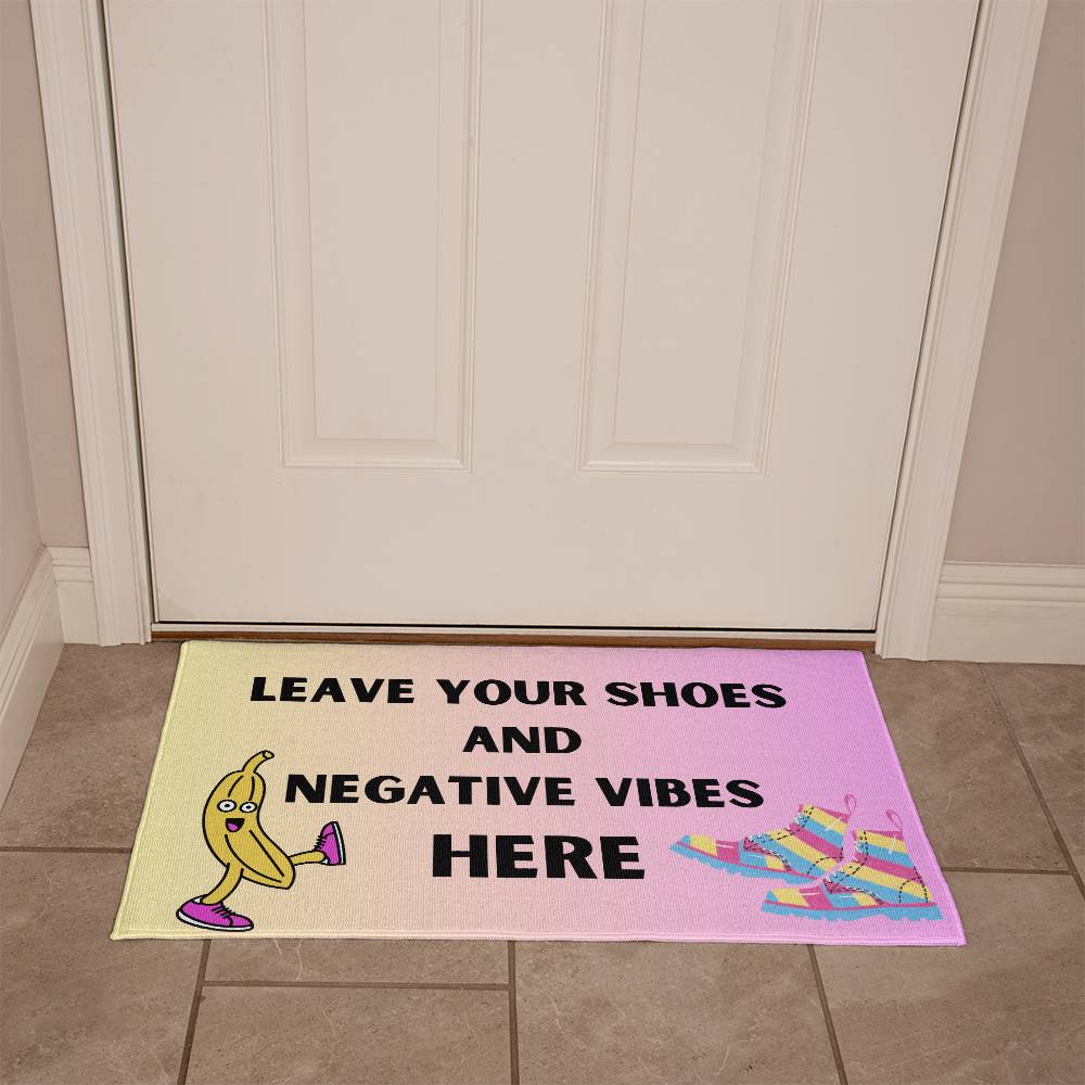 No Shoes Welcome Mat