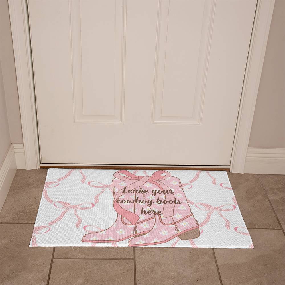 Coquette Boots Welcome Mat