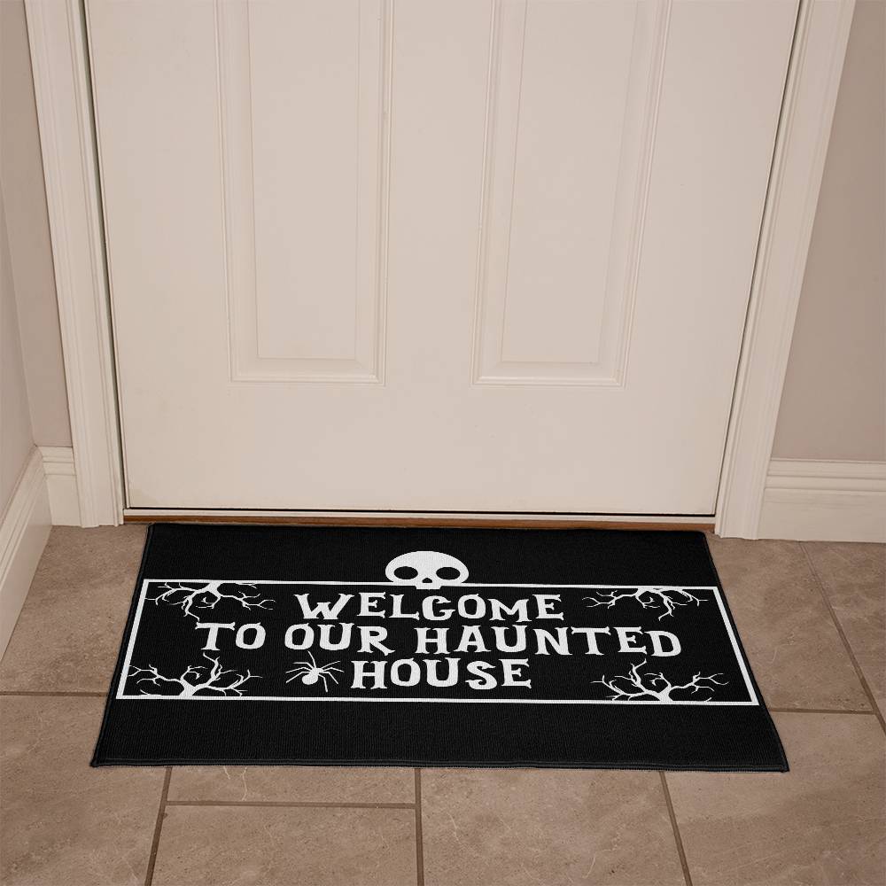 Welcome To Our Haunted House Welcome Mat