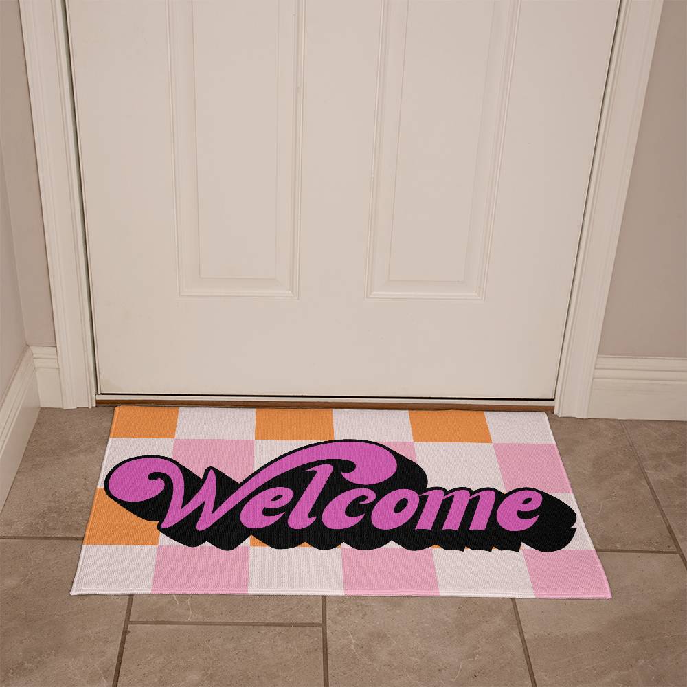 Groovy Welcome Mat