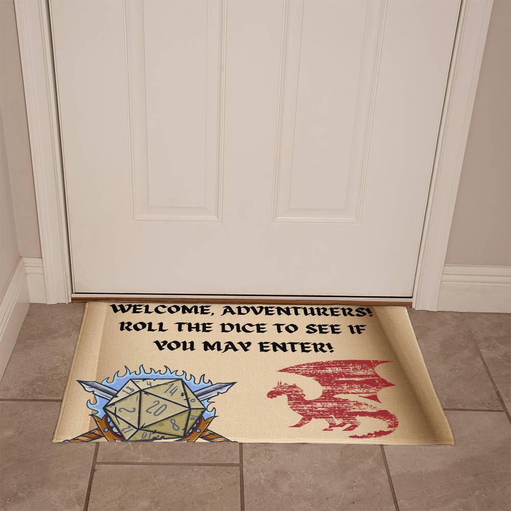 WELCOME ADVENTURERS WELCOME MAT