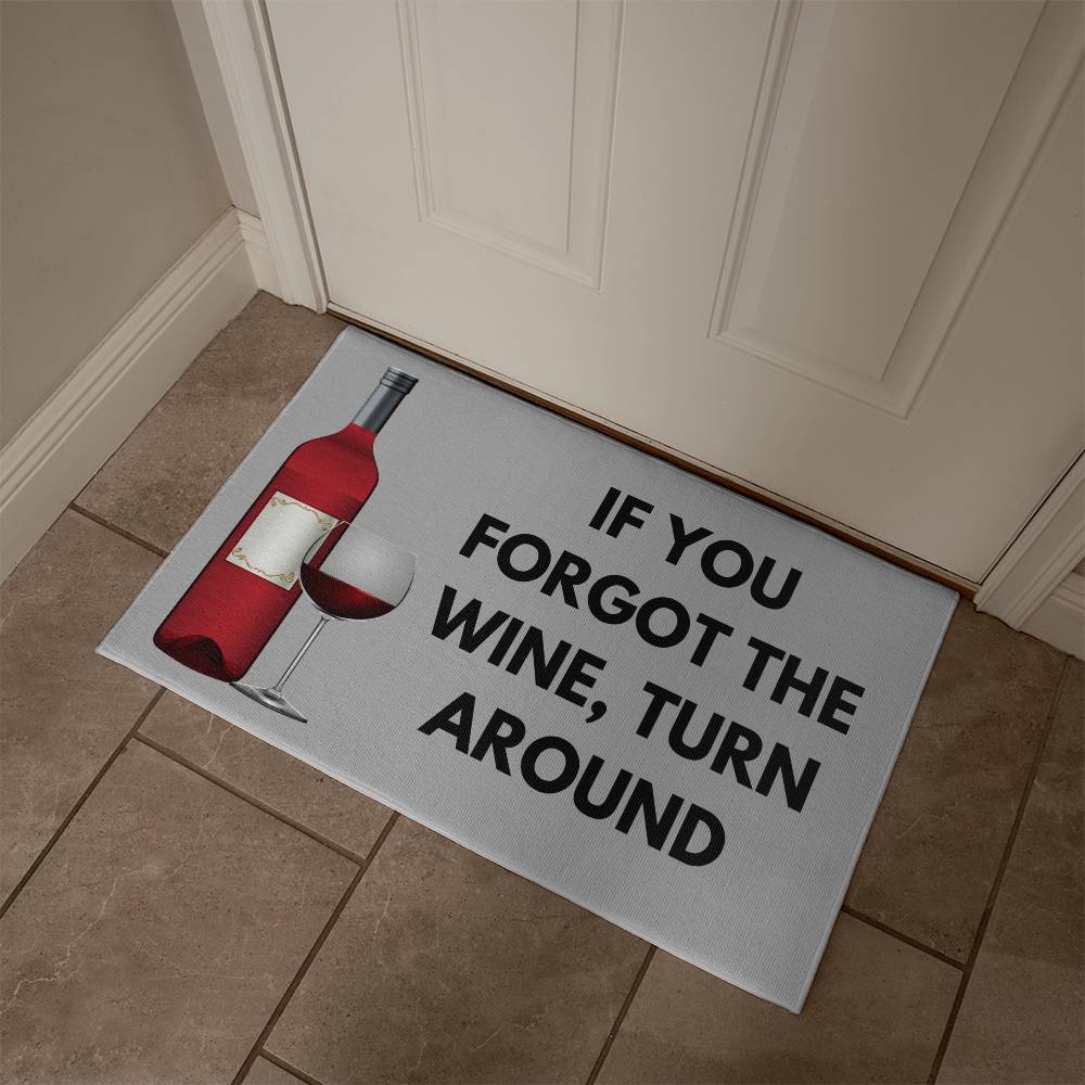 BRING WINE WELCOME MAT