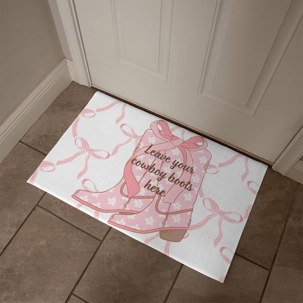 Coquette Boots Welcome Mat