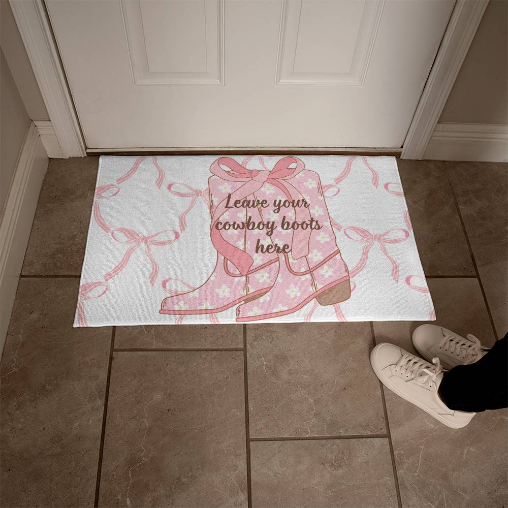 Coquette Boots Welcome Mat