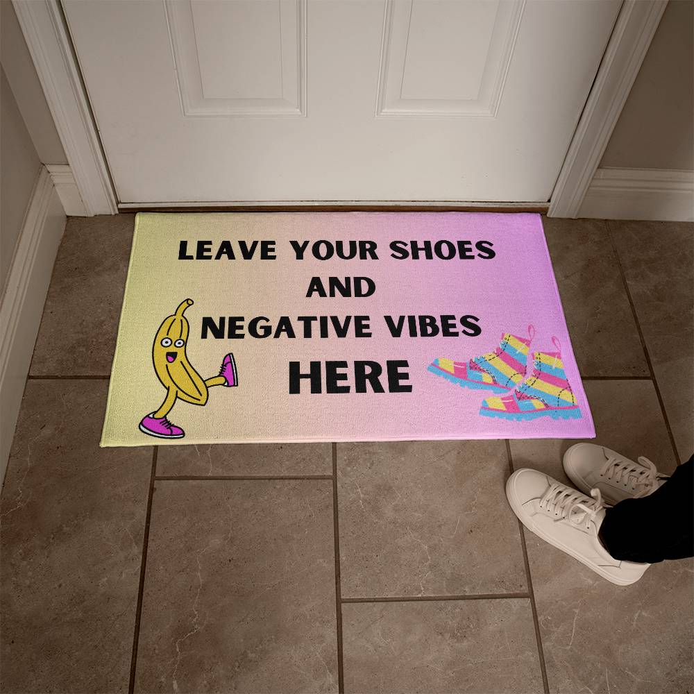 No Shoes Welcome Mat