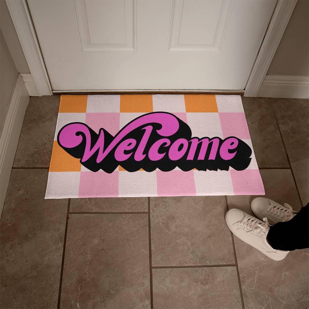 Groovy Welcome Mat