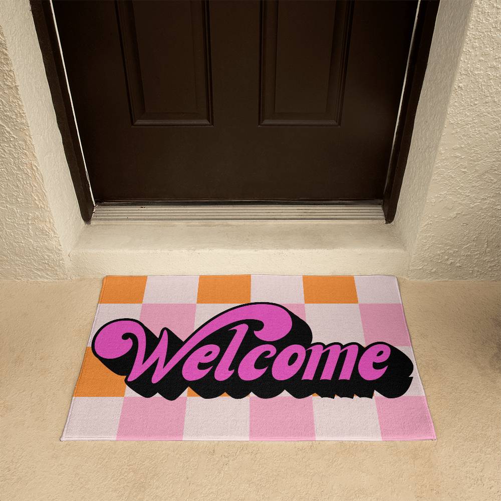 Groovy Welcome Mat