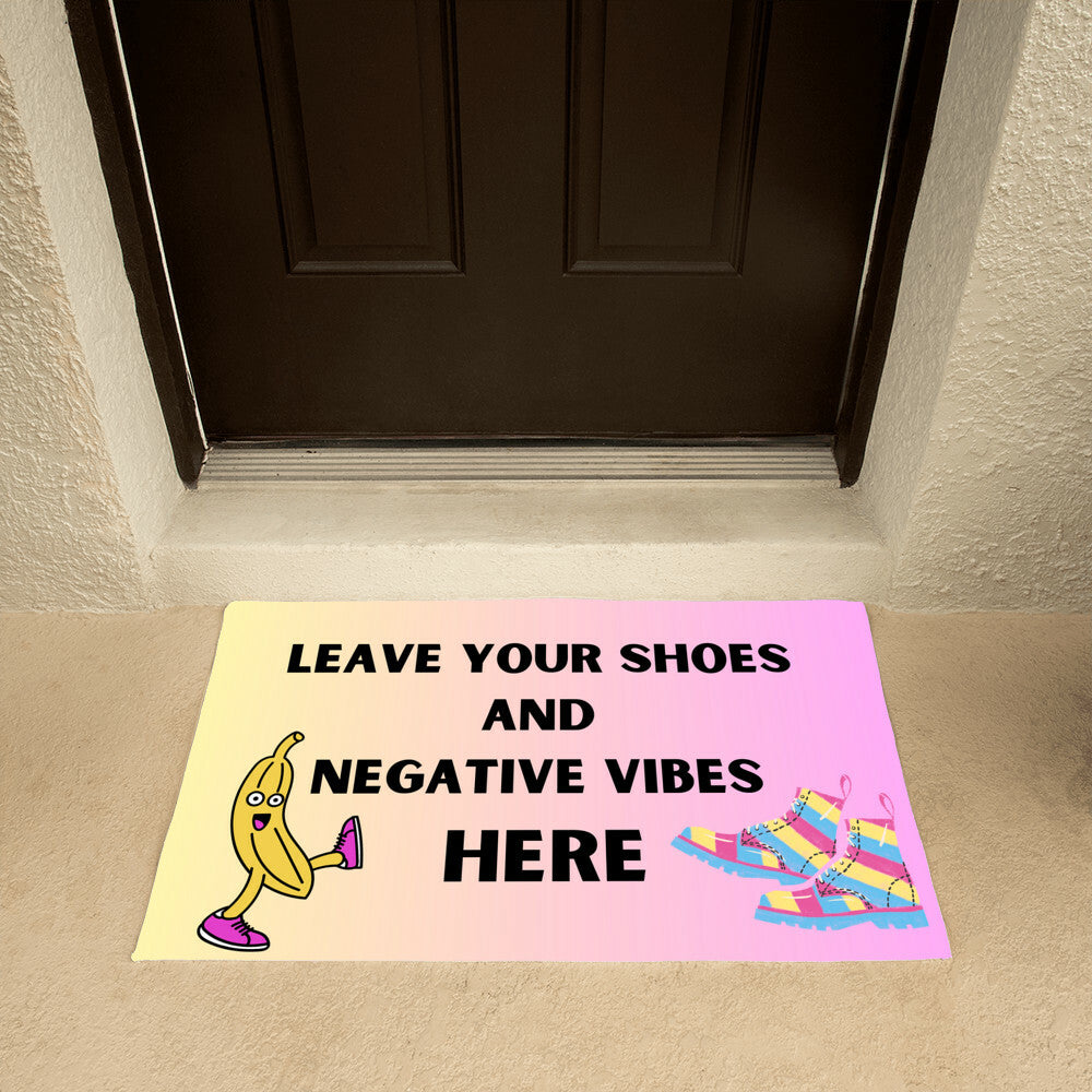 No Shoes Welcome Mat