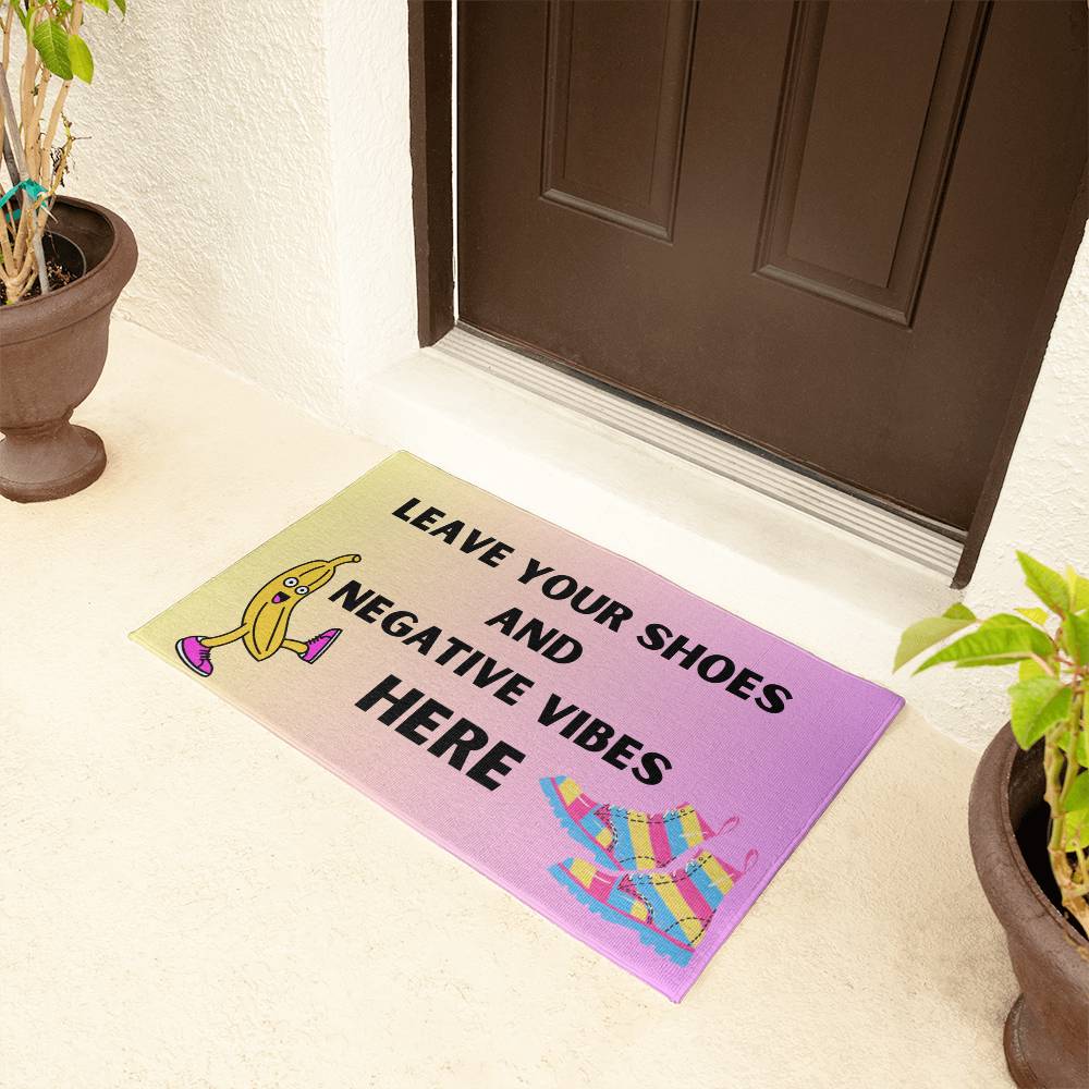 No Shoes Welcome Mat