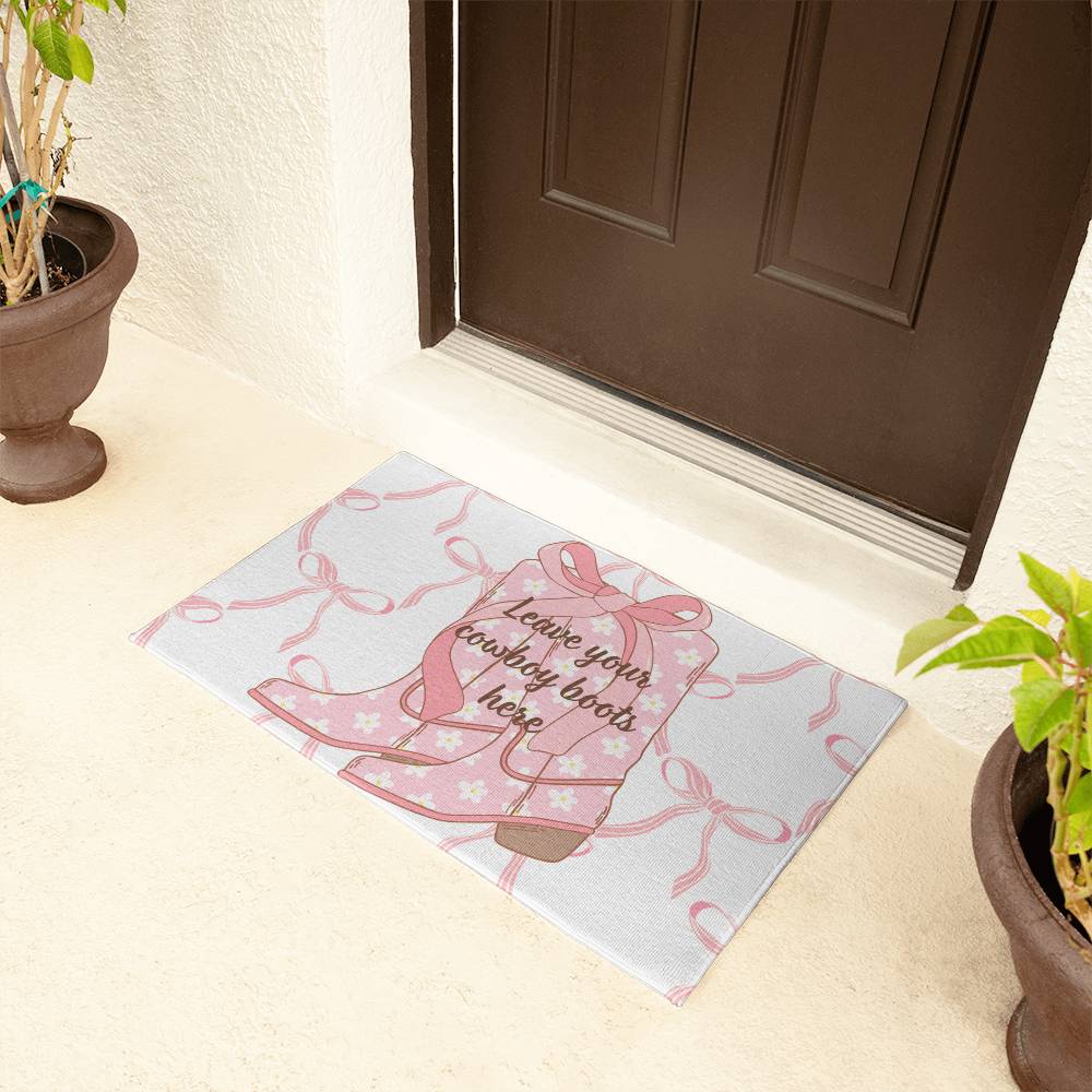 Coquette Boots Welcome Mat