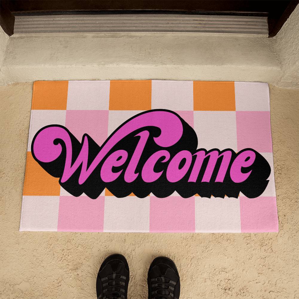 Groovy Welcome Mat