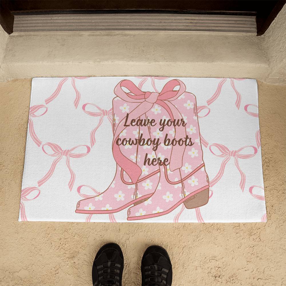 Coquette Boots Welcome Mat