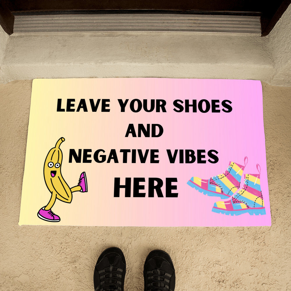 No Shoes Welcome Mat