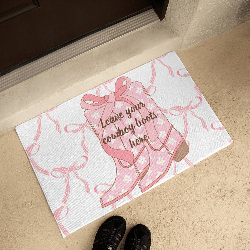 Coquette Boots Welcome Mat