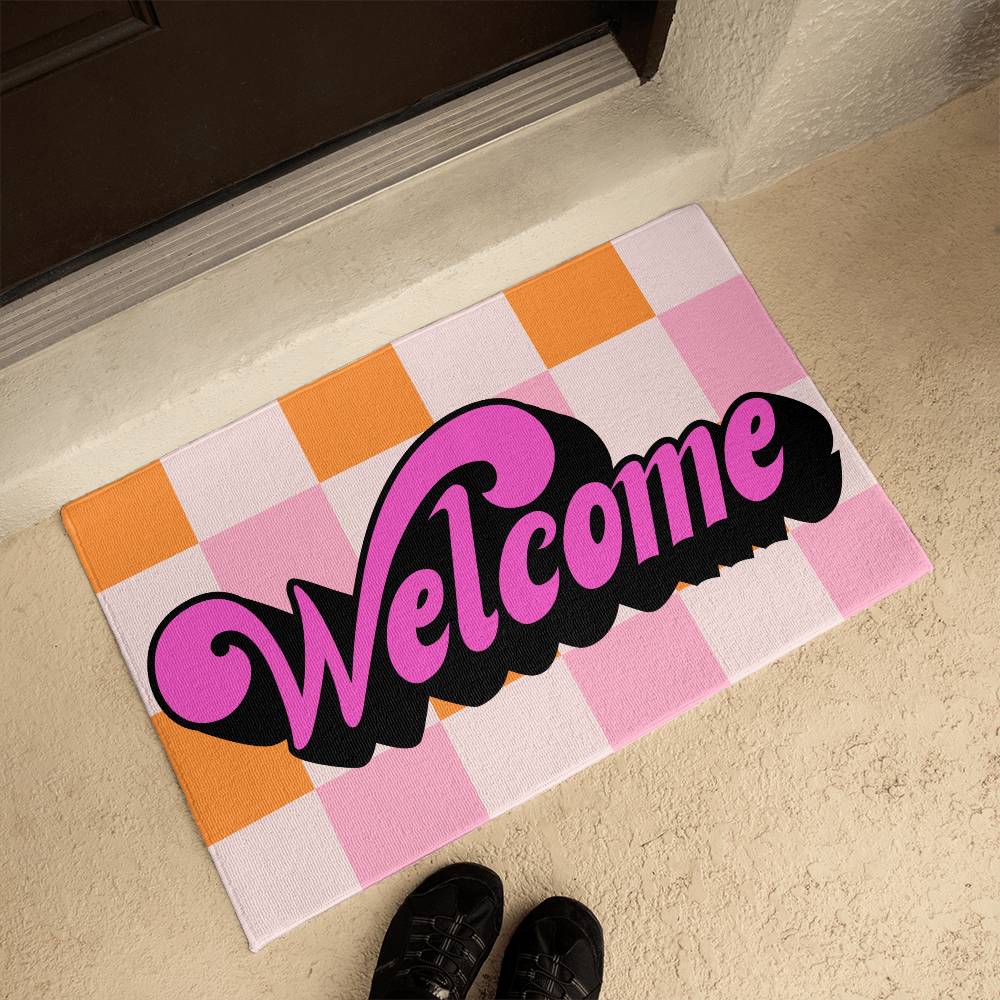 Groovy Welcome Mat