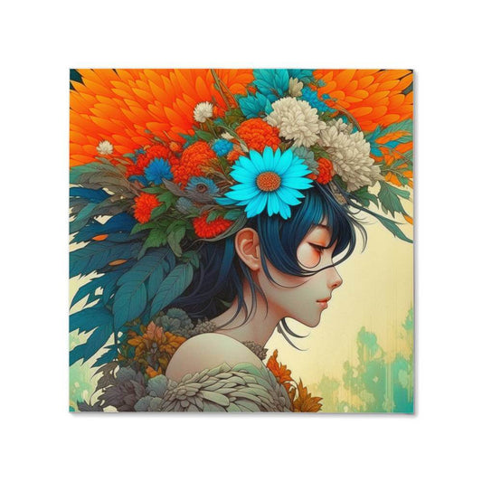 Flower Headdress Canvas Art