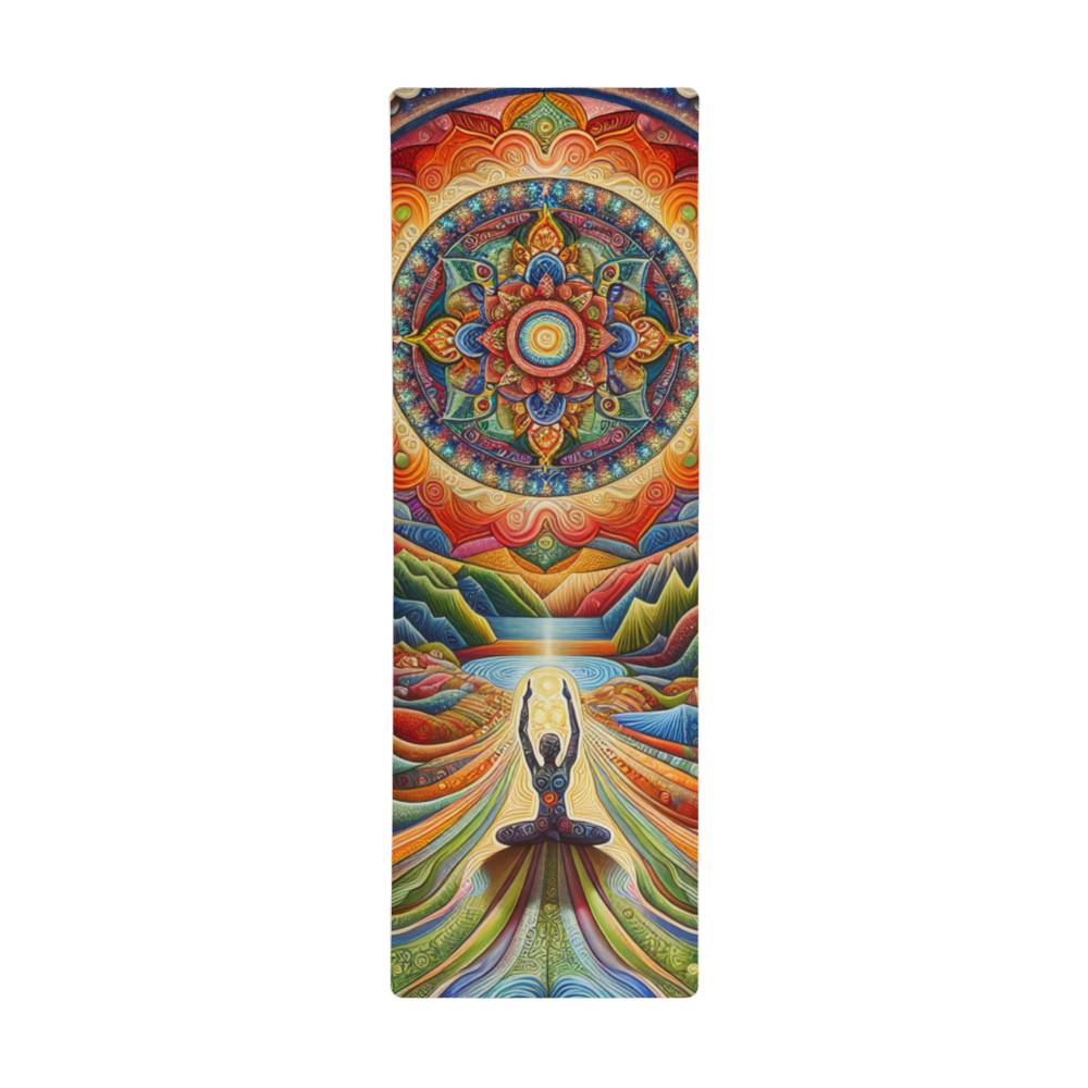 Inspiring and Colorful Exercise Mat for Yoga Enthusiasts