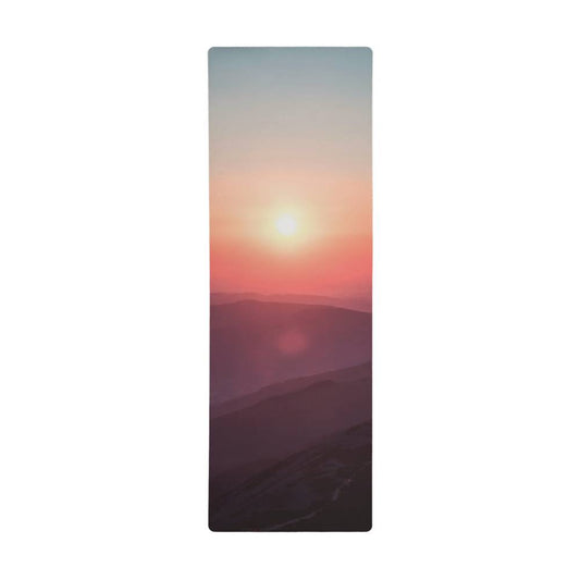 Beautiful Sunset Background Yoga Mat