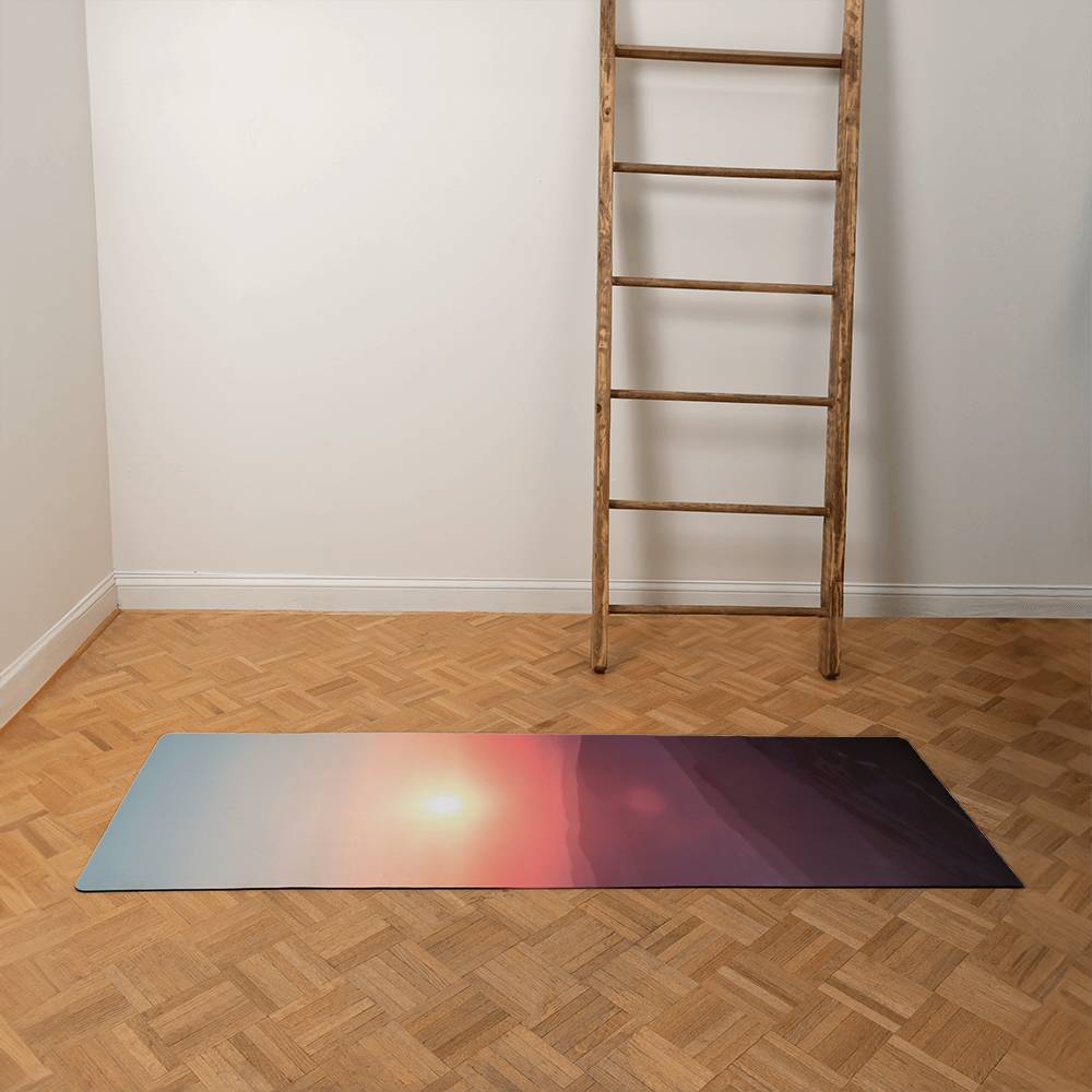 Beautiful Sunset Background Yoga Mat