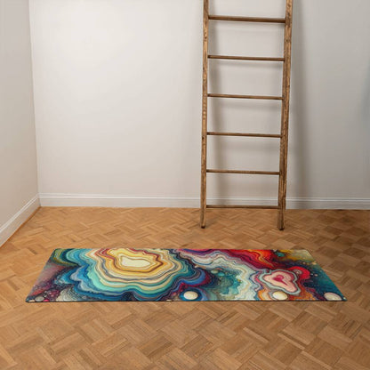 Inspiring and Colorful Exercise Mat for Yoga Enthusiasts