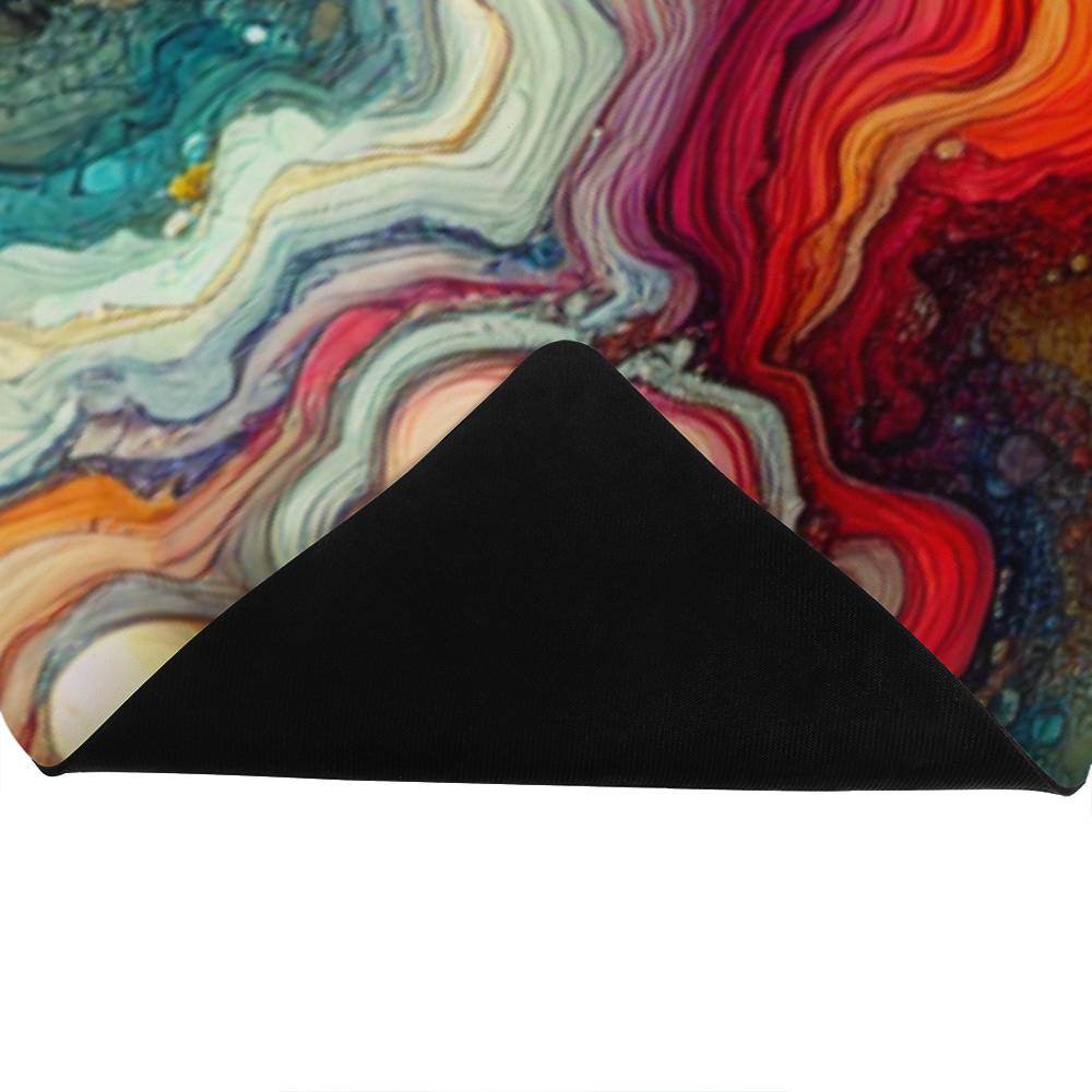 Inspiring and Colorful Exercise Mat for Yoga Enthusiasts