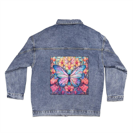 Butterfly Oversized Denim Jacket