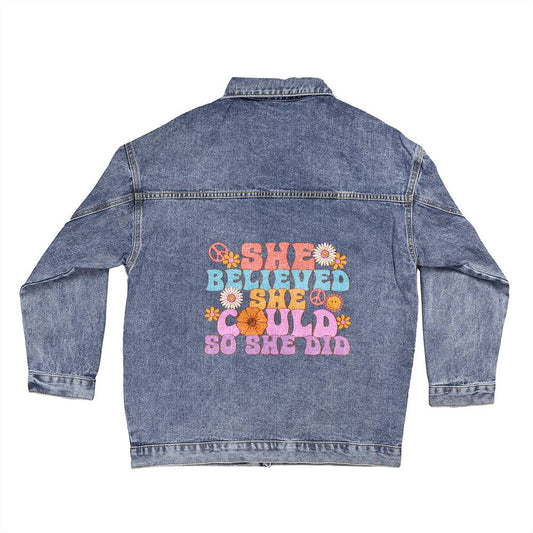 She Believed Denim Jacket