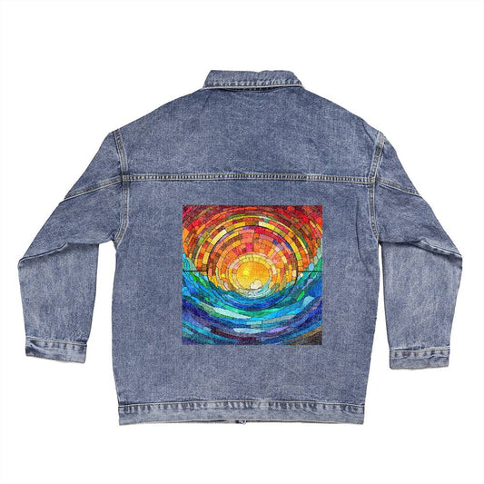 Ocean Sunrise Denim Jacket