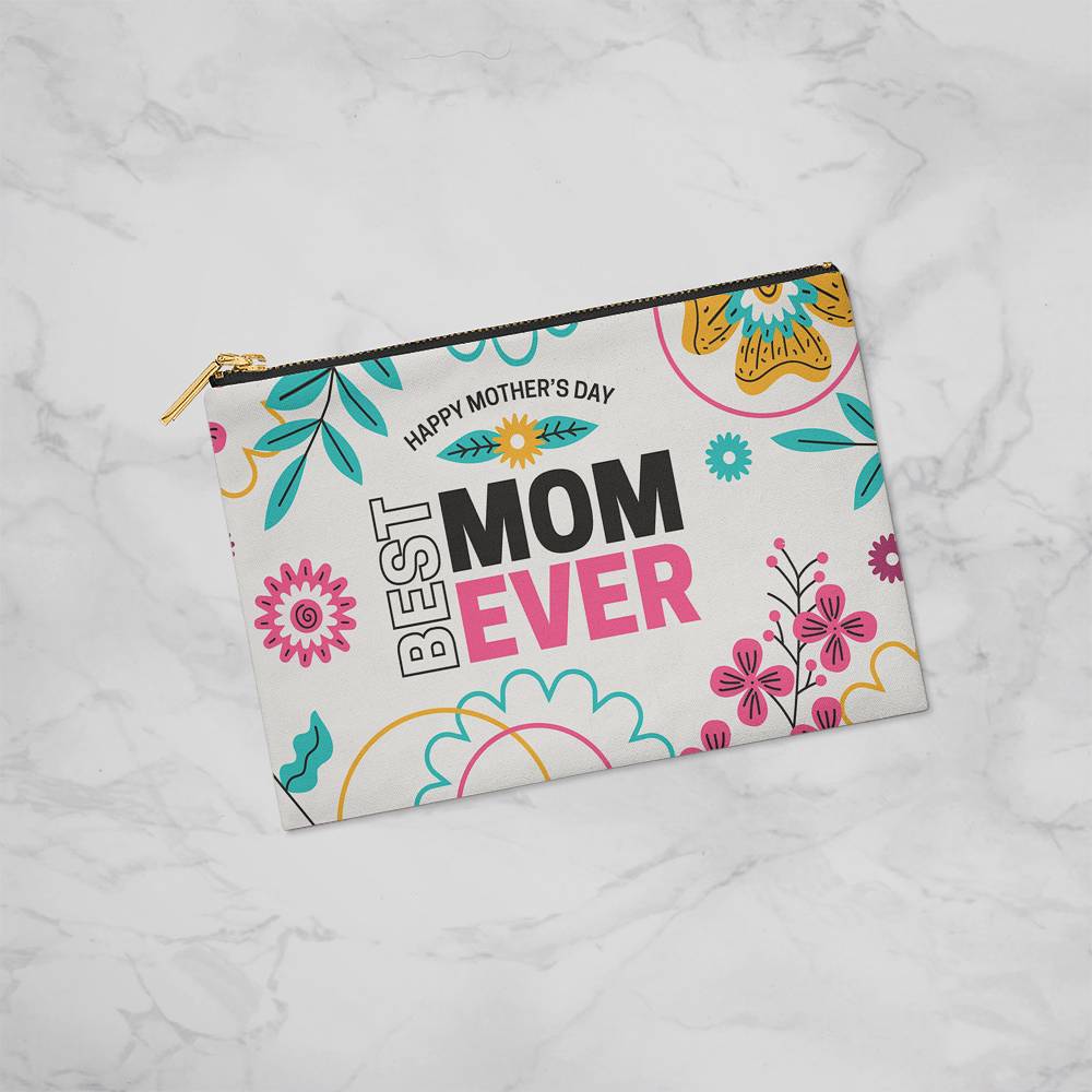 Mom - Gift - Fabric Zippered Pouch Small