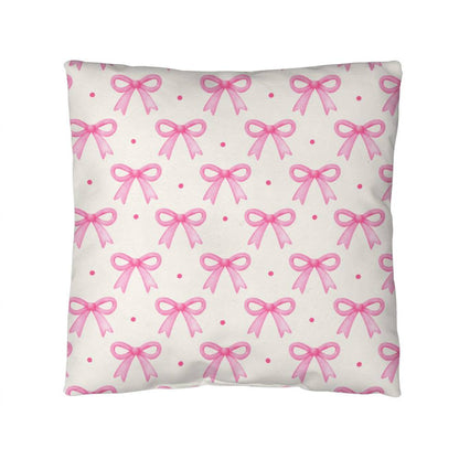 Pink Ribbon Coquette Decor Pillow