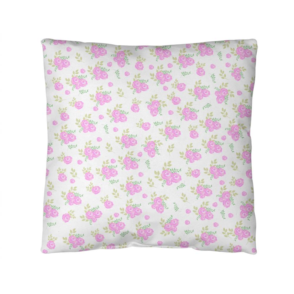 Coquette Pink Roses Decor Pillow