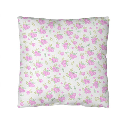 Coquette Pink Roses Decor Pillow