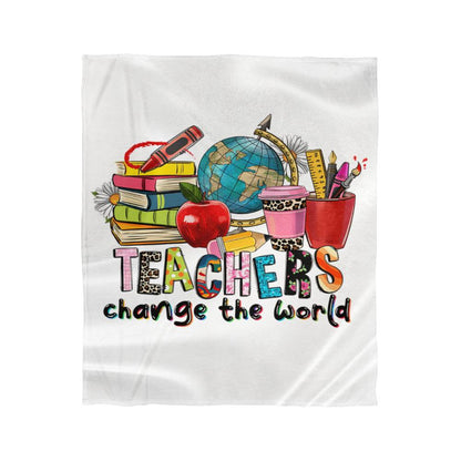 Teachers Change the World Mink Touch Fleece Blanket