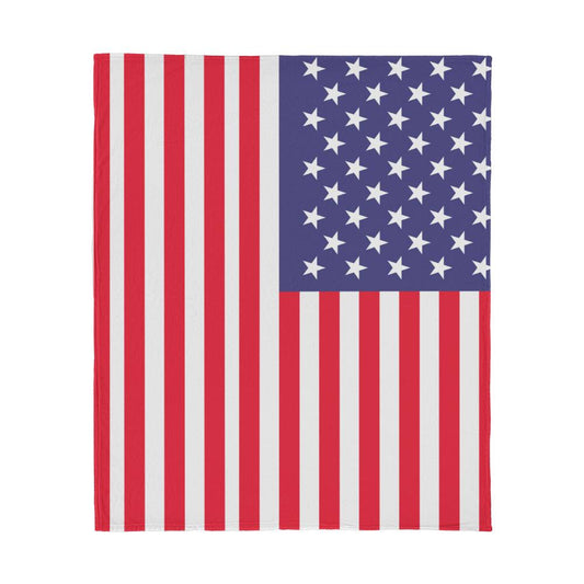 American Flag Jersey Fleece Blanket