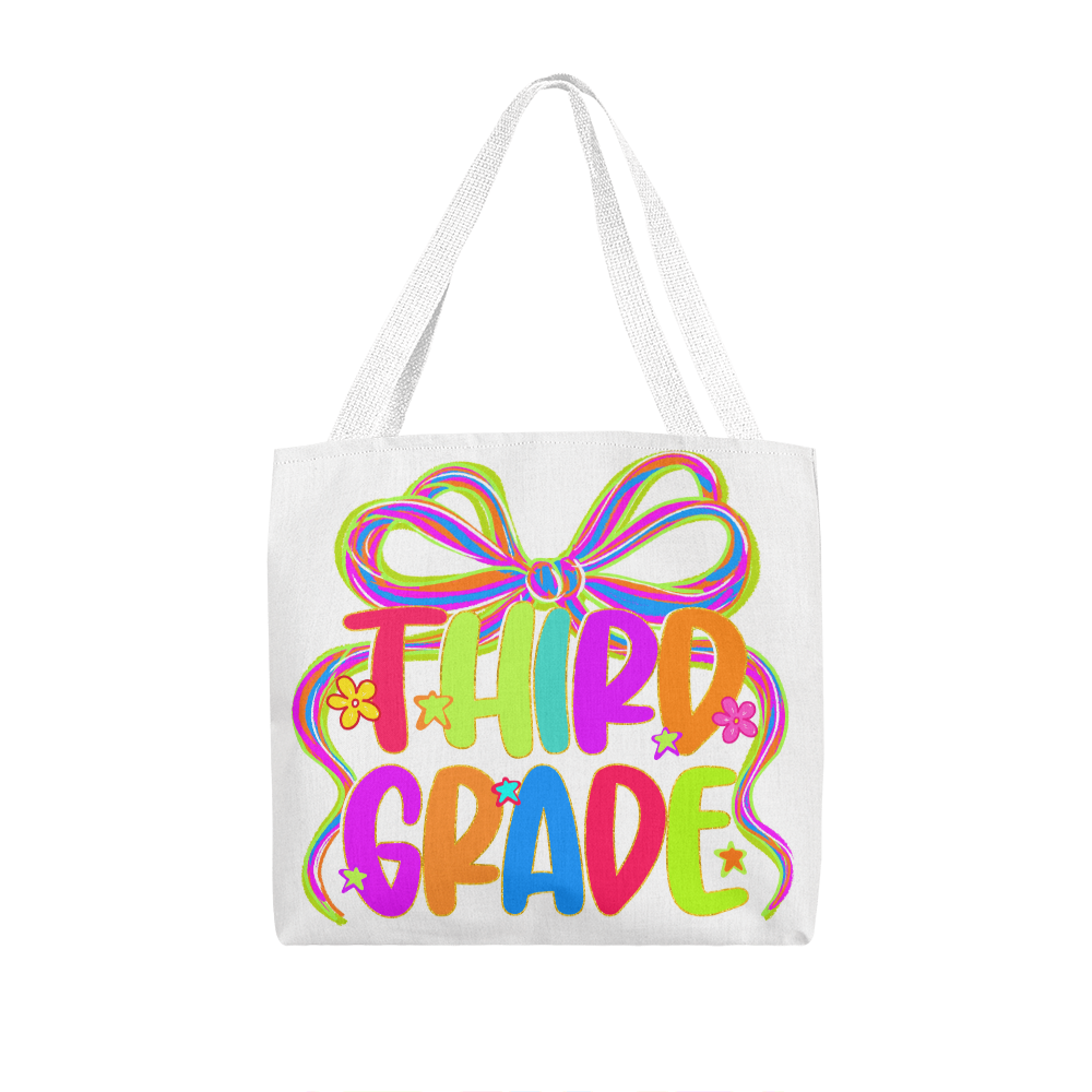 Third Grade Back to School Teacher Tote Bag