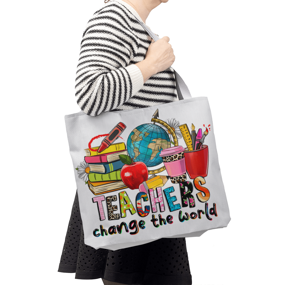 Teachers Change the World Teacher Tote Bag