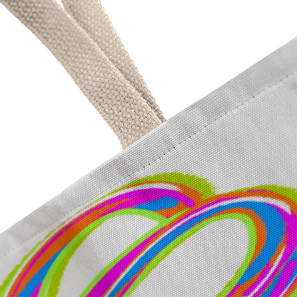 Neon Preschool Teacher Canvas Tote Bag