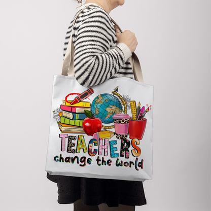 Teachers Change the World Teacher Tote Bag