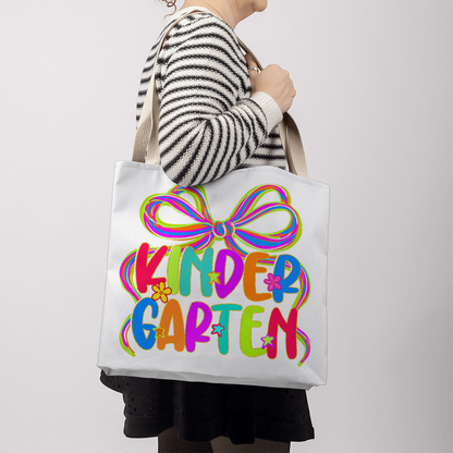 Kindergarten Neon Teacher Tote Bag