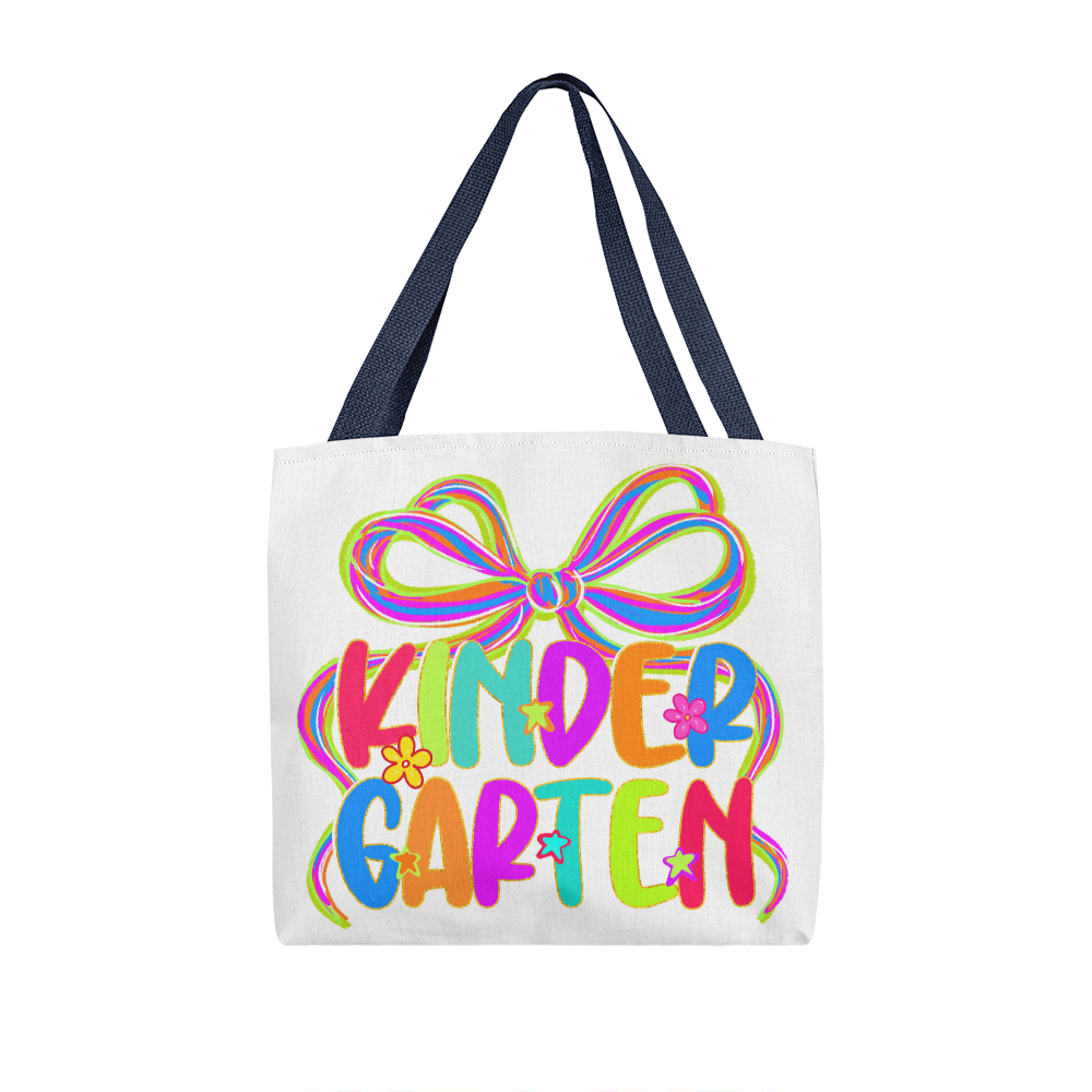 Kindergarten Neon Teacher Tote Bag