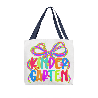 Kindergarten Neon Teacher Tote Bag
