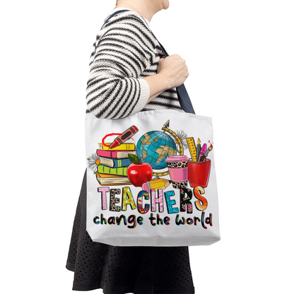 Teachers Change the World Teacher Tote Bag