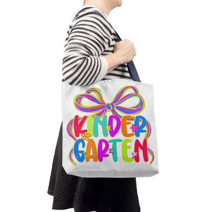 Kindergarten Neon Teacher Tote Bag