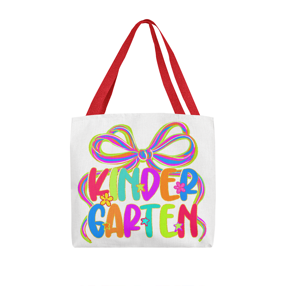 Kindergarten Neon Teacher Tote Bag