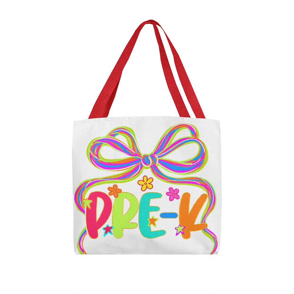 Back to School Neon Pre-K Teacher Tote