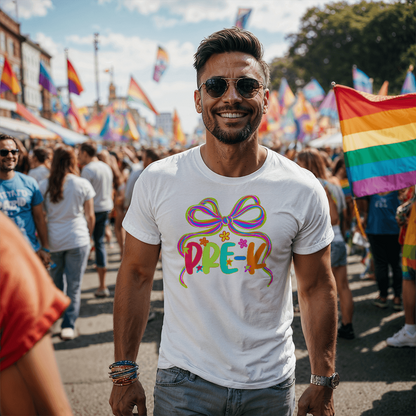 Pre-K Neon Ribbon Teacher Team T-shirt